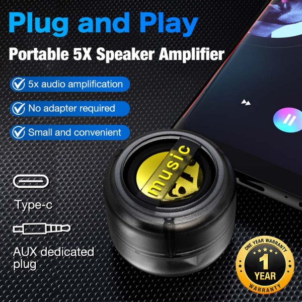 Portable 5X Speaker Amplifier