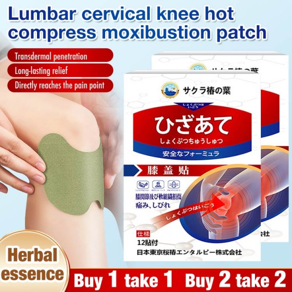 Lumbar cervical knee hot compress moxibu..