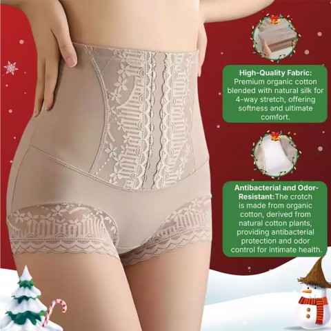 Lace high-waisted shaping pants