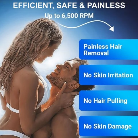 Portable mini flying saucer-shaped multi-functional electric shaver