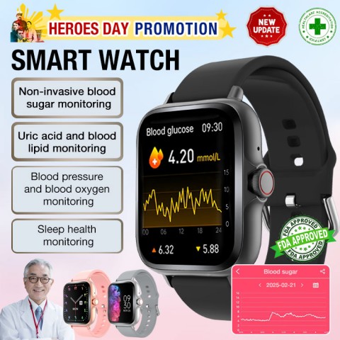 Non-invasive blood sugarand blood pressure smart watch
