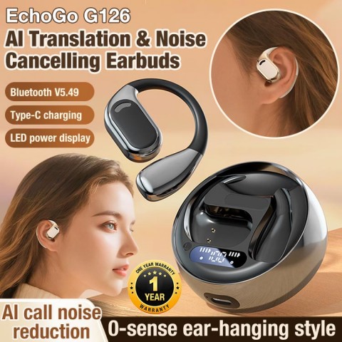 EchoGo G126 – AI Translation & Noise Cancelling Earbuds