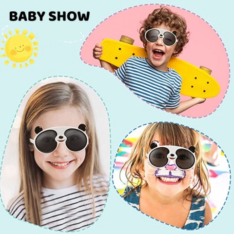 Kids Silicone Panda Sunglasses