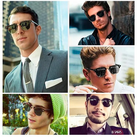 Fashion Retro Men Folding Sunglasses