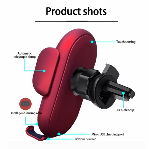 Smart Car Wireless Charger Phone Holder