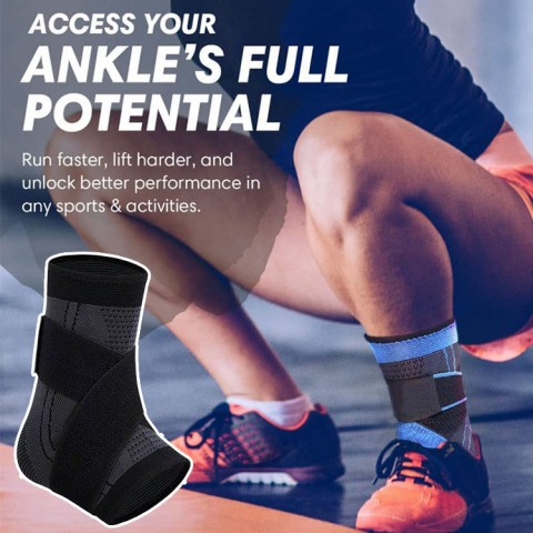 Compression ankle bandage