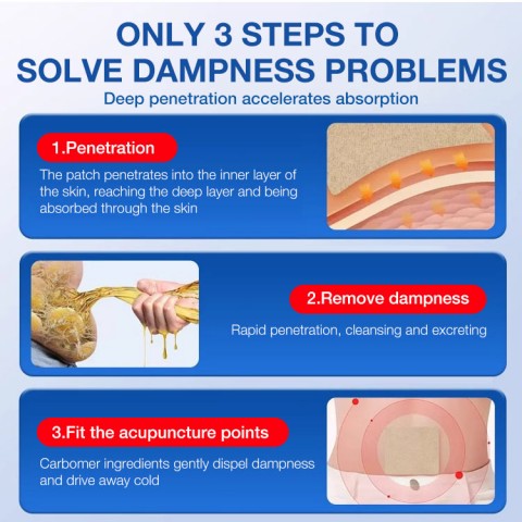 Dehumidification acupoint patch