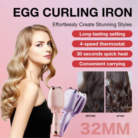 Egg curling iron