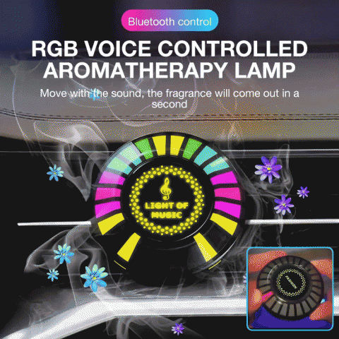 RGB voice controlled aromatherapy lamp