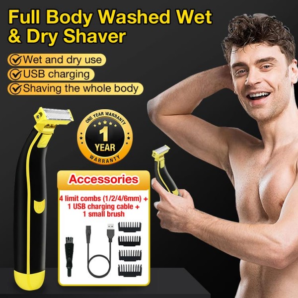 Full Body Washed Wet and Dry Shaver