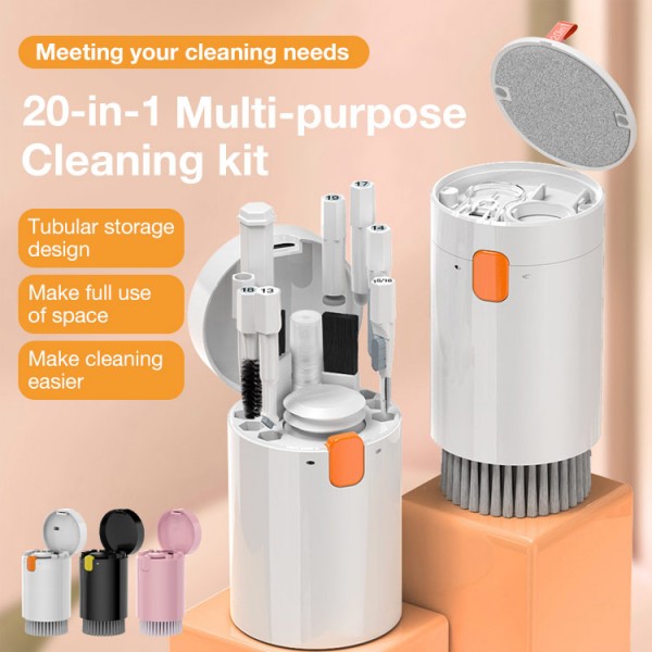 20-in-1 multi-purpose cleaning kit..