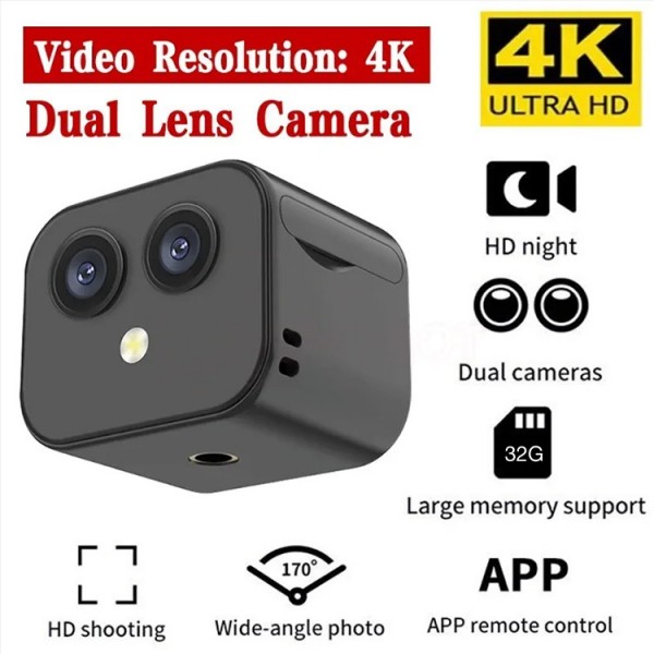 4K dual-lens wifi camera