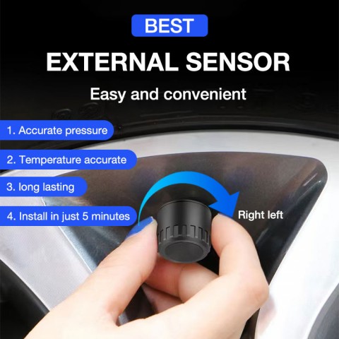 Solar tire pressure detector