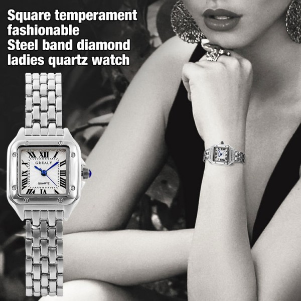 Square diamond ladies watch..