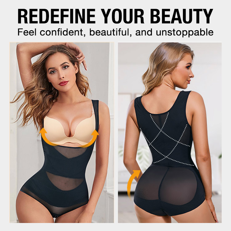 Mid-Year Great Sale-High-Waist Shapewear Bodysuit-With a perfect body, every woman is the most beautiful