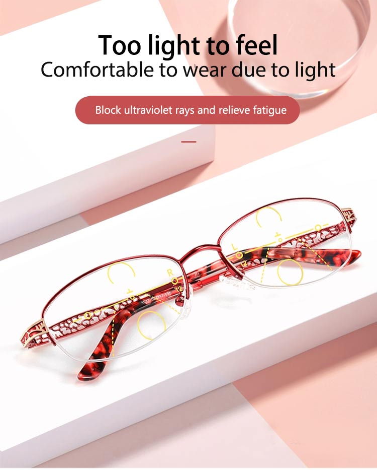 Lady progressive reading glasses