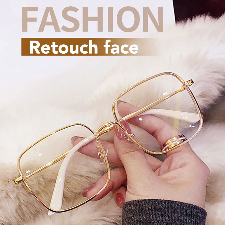 Korean star style-fashion glitter frame myopia glasses-One year warranty