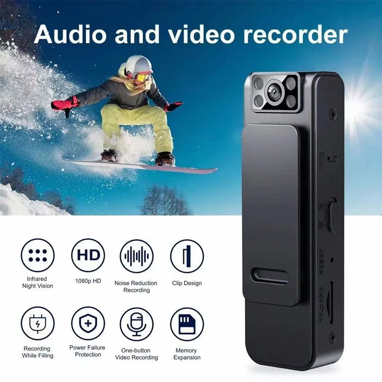 1 year warranty - 2024 New Upgrade Mini Magnetic and Clip Wifi Camera - Record anytime, anywhere - Perfect for sports recording, home video recording, video game capture, security and traffic video recording, etc.	