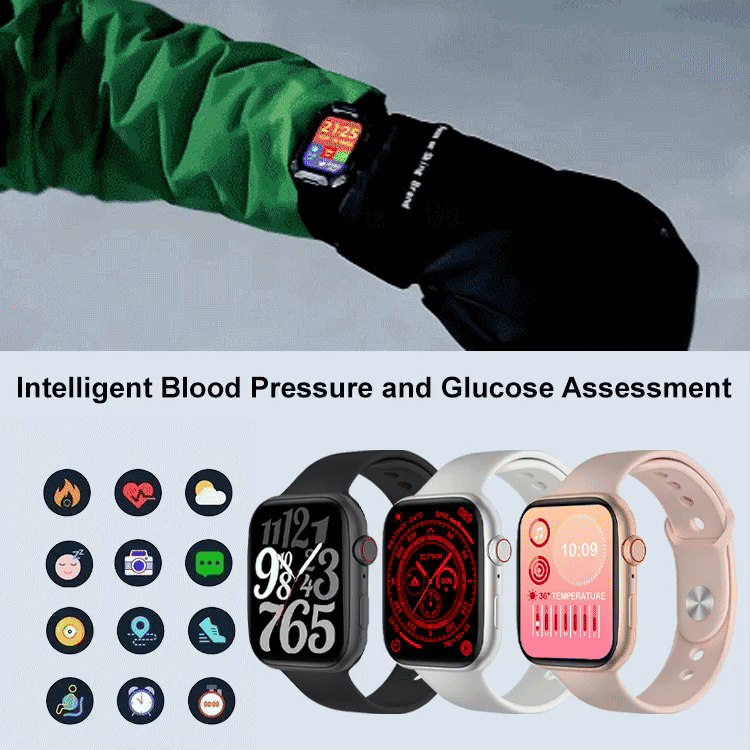 One-year warranty-Smart Painless Blood Glucose Measurement Watch-Stay healthy-measure blood sugar levels, heart rate, sleep quality and other general health
