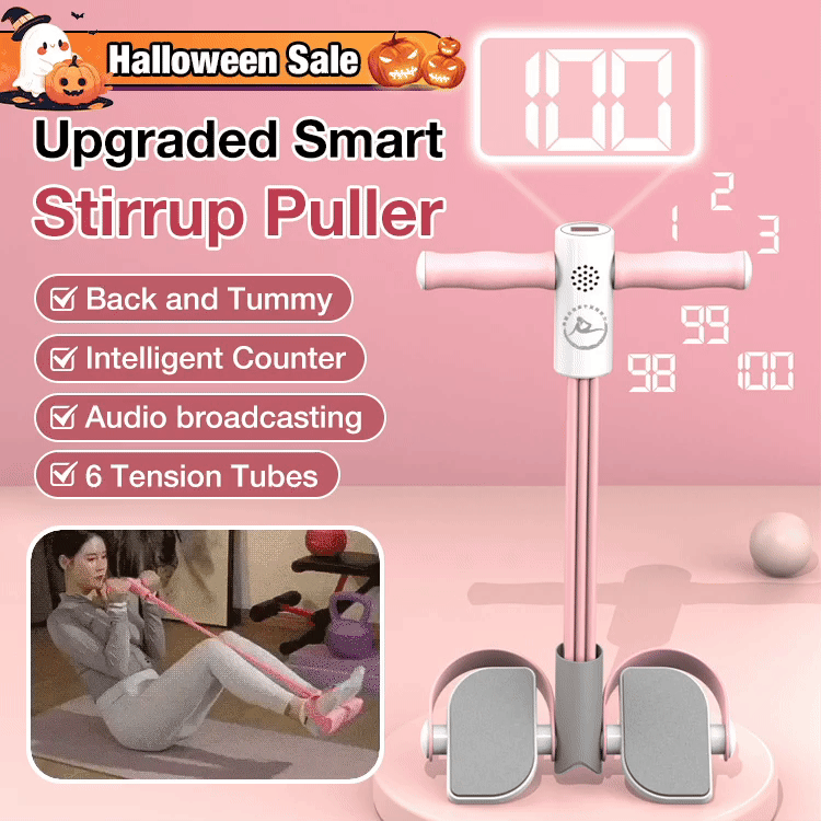 Halloween Sale - Upgraded Smart Stirrup Puller - Do it 10 mins every day. Get a perfect figure like a model. no need running to lose weight	