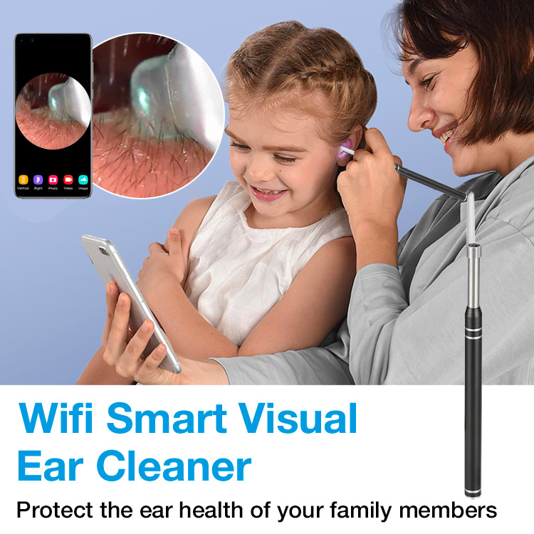 7.7 Super Sale - German Smart HD Camera Visual Ear Cleaner - Painless. Avoid ear canal damage. 1 year warranty